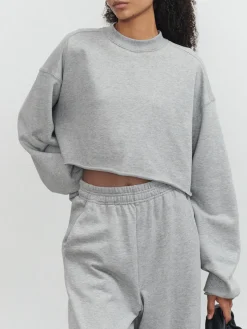 Online Live It Up Crop Sweatshirt Sweater Tops|Long Sleeve Sets