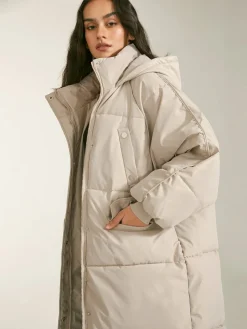 Hot Long Hooded Puffer Parka Coat Outerwear|Coats