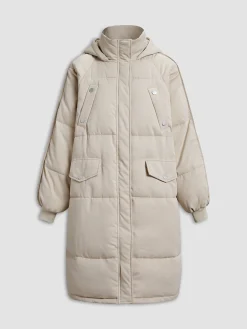 Hot Long Hooded Puffer Parka Coat Outerwear|Coats