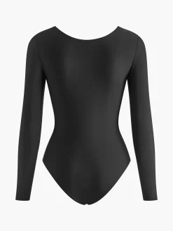 Outlet Long Sleeve Cutout Jersey Bodysuit Bodysuits|Bodysuits