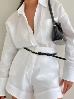 Sale Long Sleeve Loose Shorts Set Shorts Sets|Shorts
