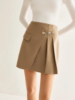 Best Magnet Closure Pleated Mini Skirt Skirts|Bottoms