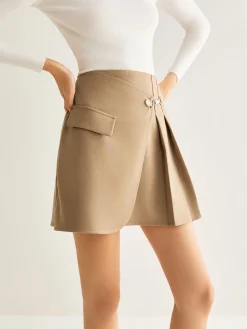 Best Magnet Closure Pleated Mini Skirt Skirts|Bottoms