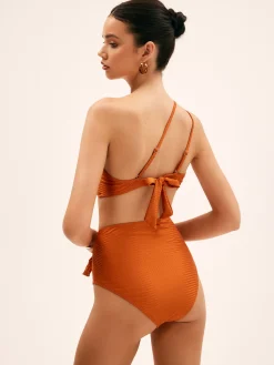 New Maillard Asymmetrical Knotted Beaded Bikini Set Swimwear|Matching Sets
