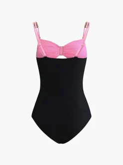Maillard Metal Detail One Piece Swimsuit Swimwear|Tops