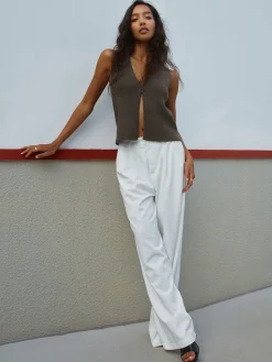 Hot Main Character Rib Sweater Vest Sweater Vests|Sweaters & Cardigans