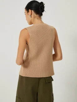 Hot Main Character Rib Sweater Vest Sweater Vests|Sweaters & Cardigans