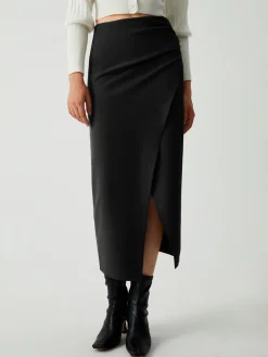 Discount Maple Wrap Slit Midi Skirt Skirts|Bottoms