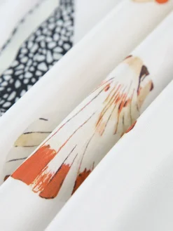 Sale Marine Life Print Button-Front Belted Long Dress White Dresses|Casual Dresses