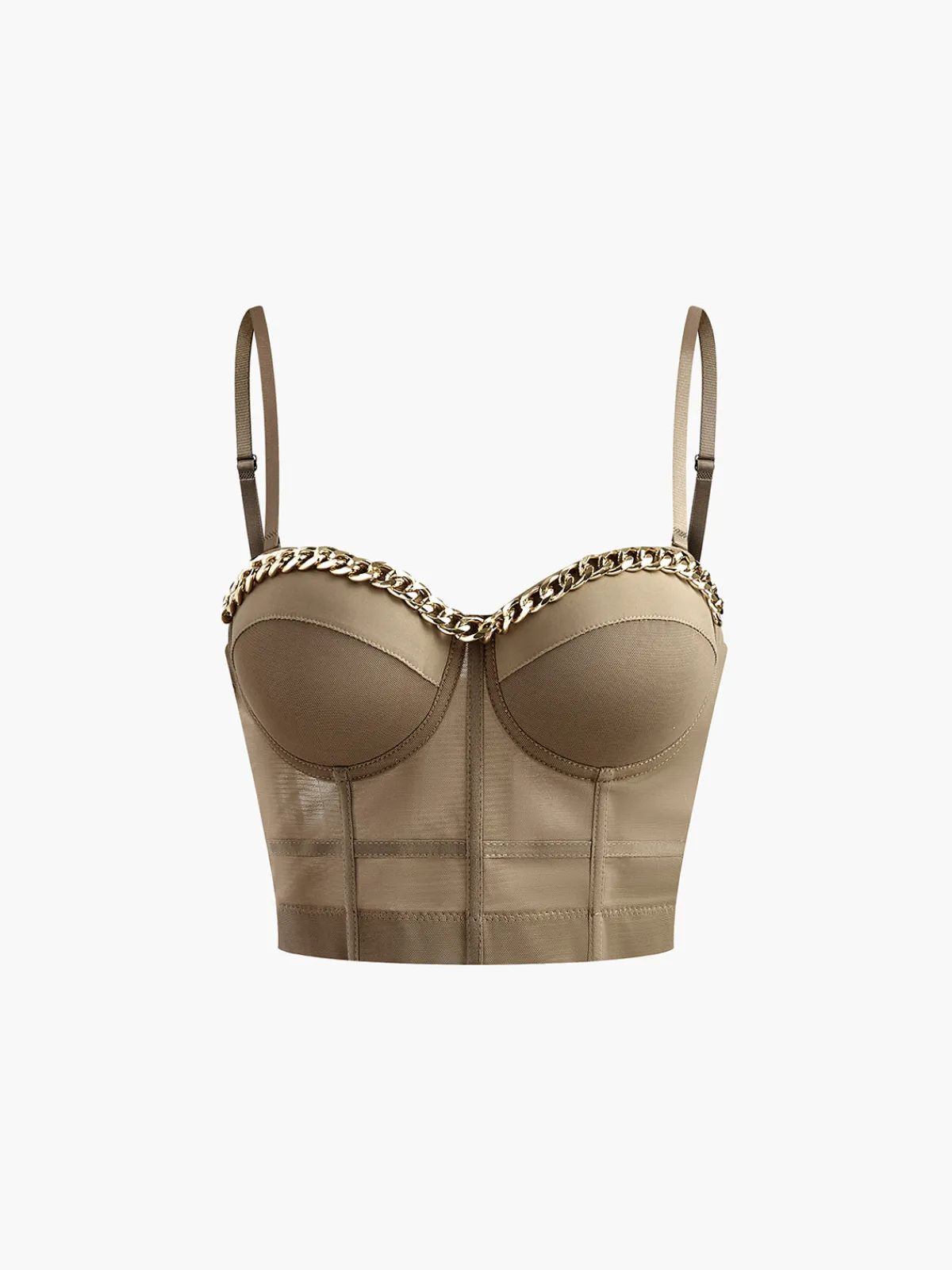 Best Mesh Corset With Metal Chain Corset Tops|Tops