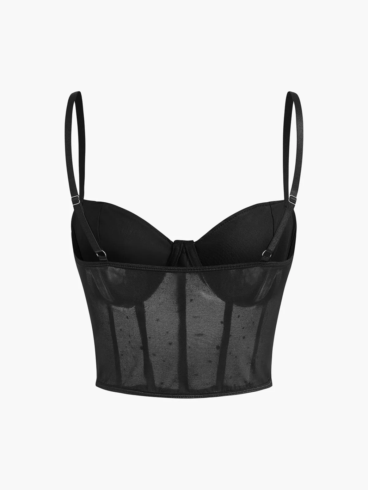 Discount Mesh Polka Dot Corset Top Corset Tops|Tank Tops & Camis