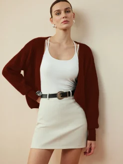 Outlet Metal Button Wrap Cardigan Cardigans|Sweaters & Cardigans
