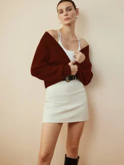 Outlet Metal Button Wrap Cardigan Cardigans|Sweaters & Cardigans
