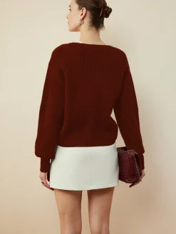 Outlet Metal Button Wrap Cardigan Cardigans|Sweaters & Cardigans