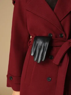 Outlet Metal Detail Sheepskin Fleecing Gloves Accessories