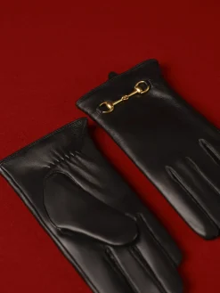 Outlet Metal Detail Sheepskin Fleecing Gloves Accessories