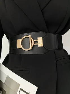 Online Metal Lariat Elastic Wide Belt Belts & Chain|Accessories