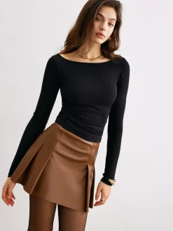 Sale Metal-Detail Backless Jersey Top T-shirts