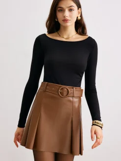 Sale Metal-Detail Backless Jersey Top T-shirts