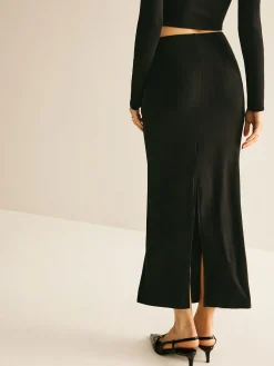 Sale Metal-Detail Cutout Slim Skirt Set Skirt Sets|Long Sleeve Sets