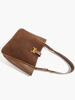 Clearance Metal-Detail Panel Tote Bag Accessories