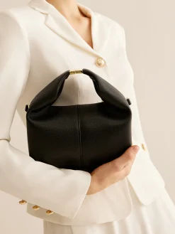 Best Metal-Detail Top Handle Rounded Bag Bags|Accessories