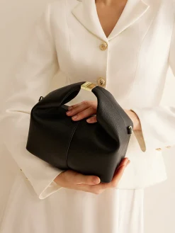 Best Metal-Detail Top Handle Rounded Bag Bags|Accessories
