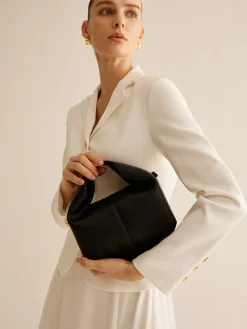 Best Metal-Detail Top Handle Rounded Bag Bags|Accessories