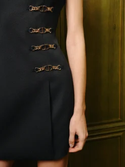 Sale Metal-Detail Zipper Tank Dress Dresses