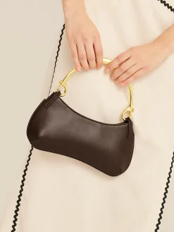 Clearance Metal-Handle Zipper Armpit Bag Bags|Accessories