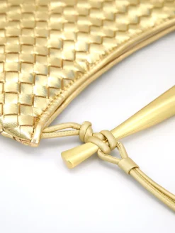 Hot Metallic Woven Bag Bags|Accessories