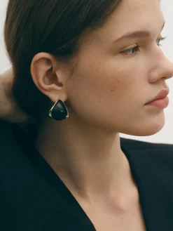 Discount Midnight Elegance Onyx Earrings Earrings|Accessories