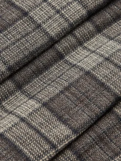 Discount Mid-Waist Checked Pleated Skirt With Belt Skirts|Bottoms