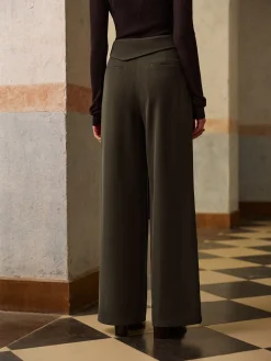 Clearance Mid-Waist Knotted Pants Bottoms