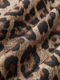 Mid-Waist Leopard Printed Skirt Bottoms