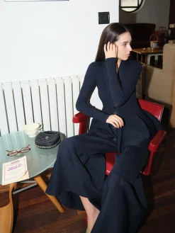 Best Mid-Waist Ruffle Sweater Pants Knitwear|Bottoms