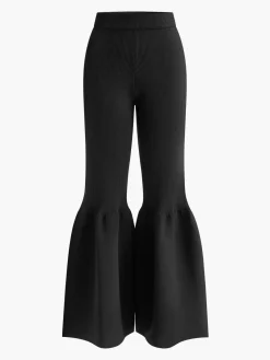 Best Mid-Waist Ruffle Sweater Pants Knitwear|Bottoms
