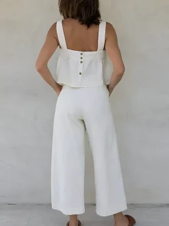 Minimalism Cotton & Linen Pants Set Pants Sets|Matching Sets