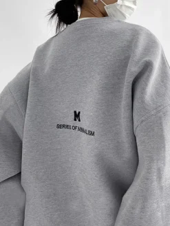 Sale Minimalism Oversized Sweatshirt Sweatshirts & Hoodies|Tops