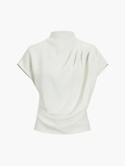 Discount Minimalism Short Sleeve Top T-shirts|Tops