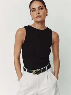 Outlet Minimalism Solid Sweater Vest Sweater Vests|Sweaters & Cardigans