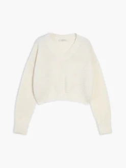 Best Minimalism V Neck Pullover Sweater Sweater Tops|Sweaters & Cardigans