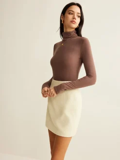 New Minimalist A-Line Zipper Mini Skirt Skirts|Matching Sets