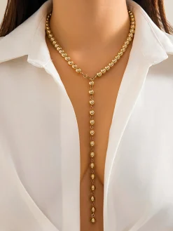Outlet Minimalist Beaded Tassel Necklace Necklaces|Accessories
