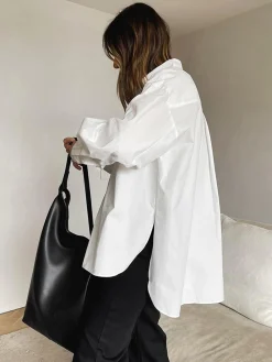 Sale Minimalist Button Down Shirt Blouses & Shirts|Tops