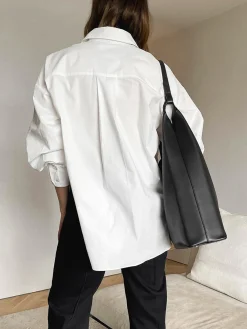 Sale Minimalist Button Down Shirt Blouses & Shirts|Tops