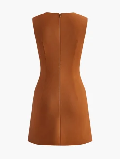 Discount Minimalist Button Tank Dress Black Dresses|Casual Dresses
