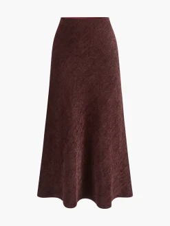 Sale Minimalist Corduroy Draped Skirt Skirts|Bottoms