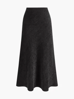 Sale Minimalist Corduroy Draped Skirt Skirts|Bottoms