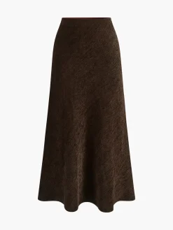 Sale Minimalist Corduroy Draped Skirt Skirts|Bottoms